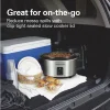 Programmable Stay or Go® Slow Cooker with Party Dipper™ Food Warmer, Silver - Image 3