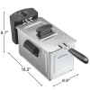 Deep Fryer, 2.8 Liters/12 Cup Food Capacity, Black - Image 7