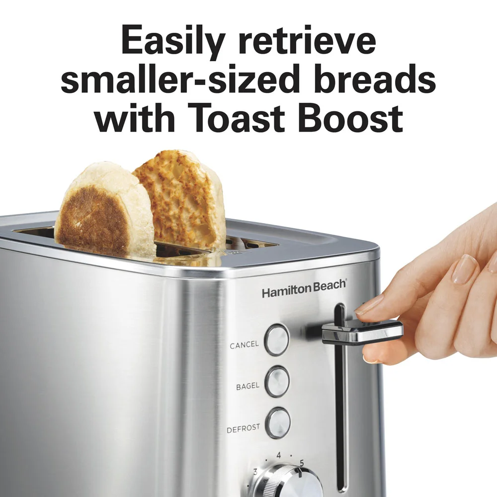 Luxe Stainless Steel 2 Slice Toaster - Image 6