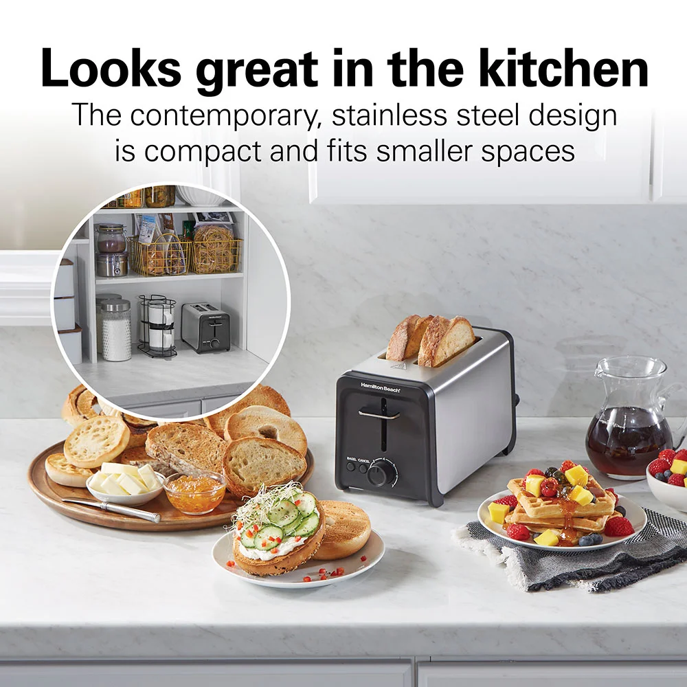Contemporary 2 Slice Toaster - Image 2