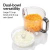 Hamilton Beach® Big Mouth® Duo 12 Cup Food Processor with 4 Cup Mini Bowl, 70580 - Image 2