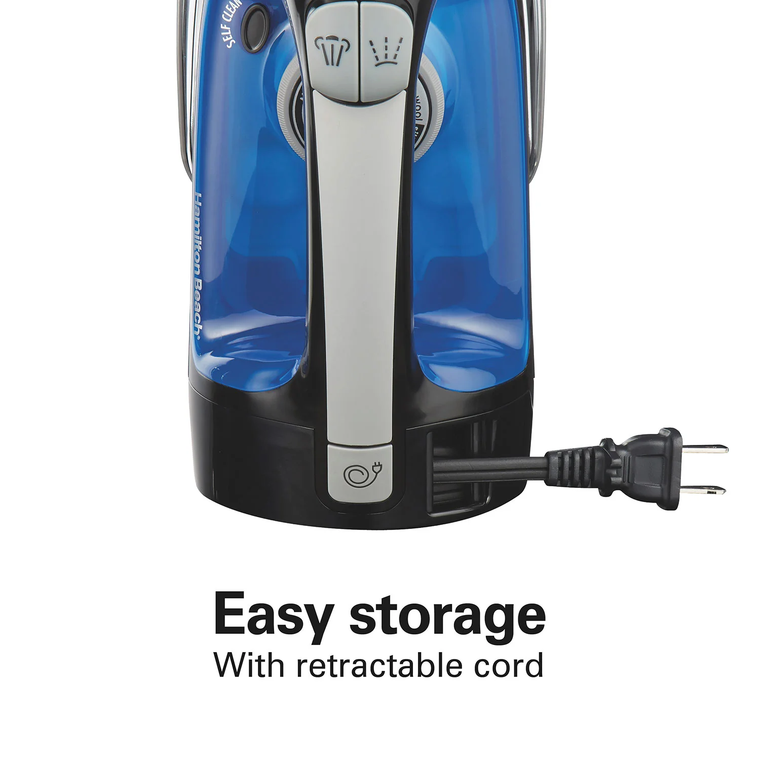 Alternative view of Recertified Retractable Cord Iron with Stainless Steel Soleplate