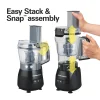 Hamilton Beach® Stack & Snap™ 4 Cup Food Processor, Chopper & Blender, Black, 70510 - Image 5