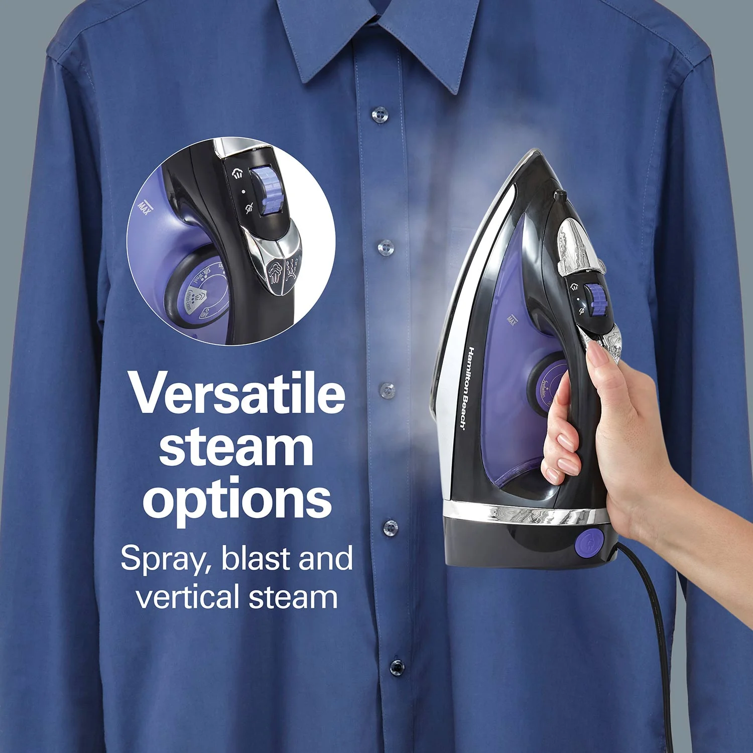 Steam Iron with Retractable Cord - Image 5