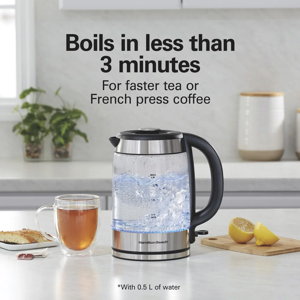 Alternative view of Easy-View Glass Kettle