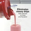 Power Elite™ Blender with 40 oz. Glass Jar, Red - Image 4