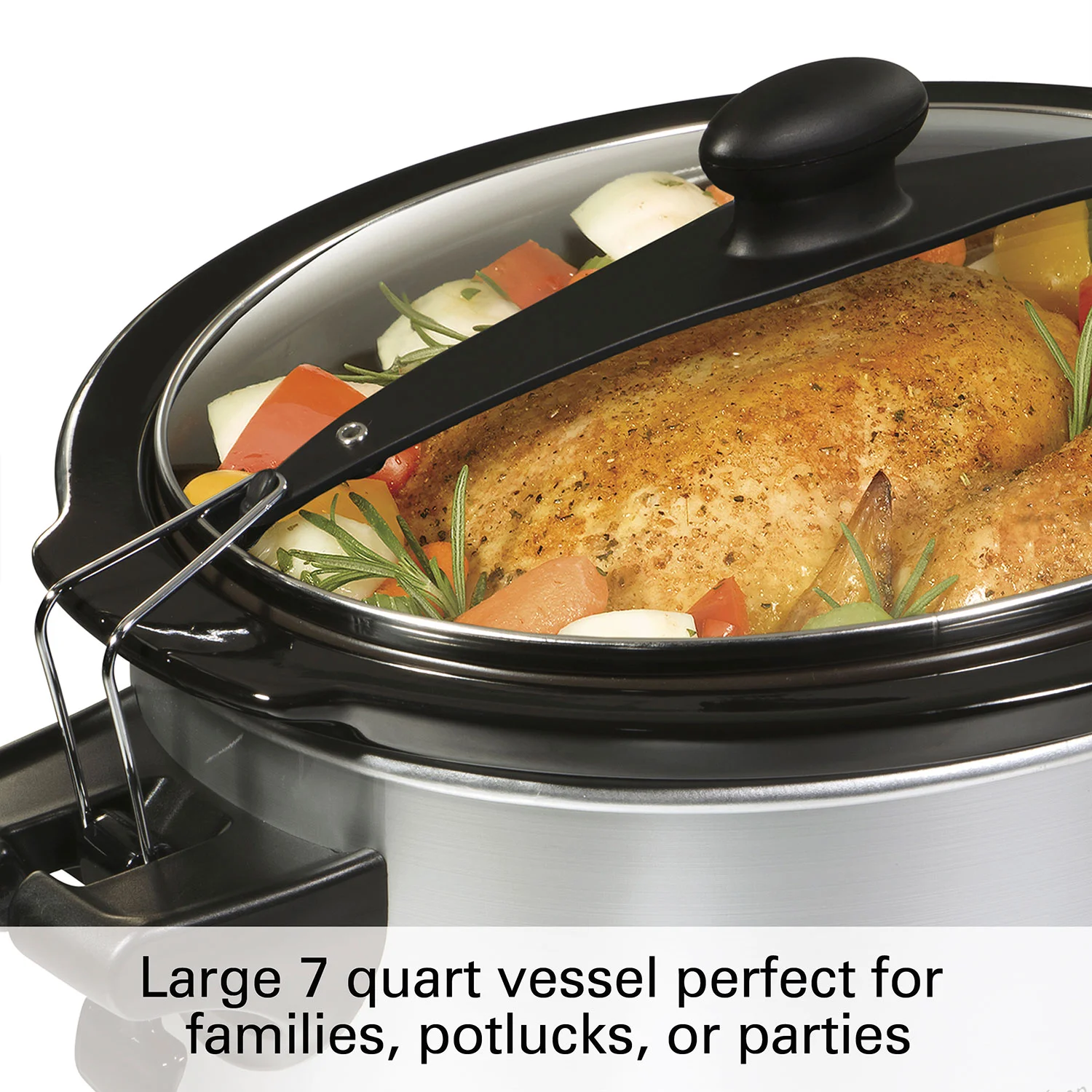 Stay or Go® Programmable 7 Qt. Slow Cooker with Party Dipper - Image 4