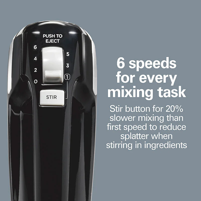 Alternative view of 6 Speed Hand Mixer with Storage Clip