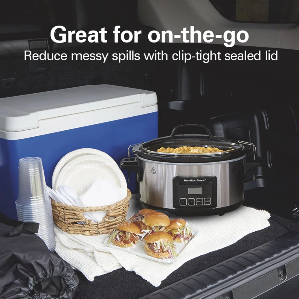 Programmable Stay or Go® 6 Qt. Slow Cooker, Stainless Steel - Image 3
