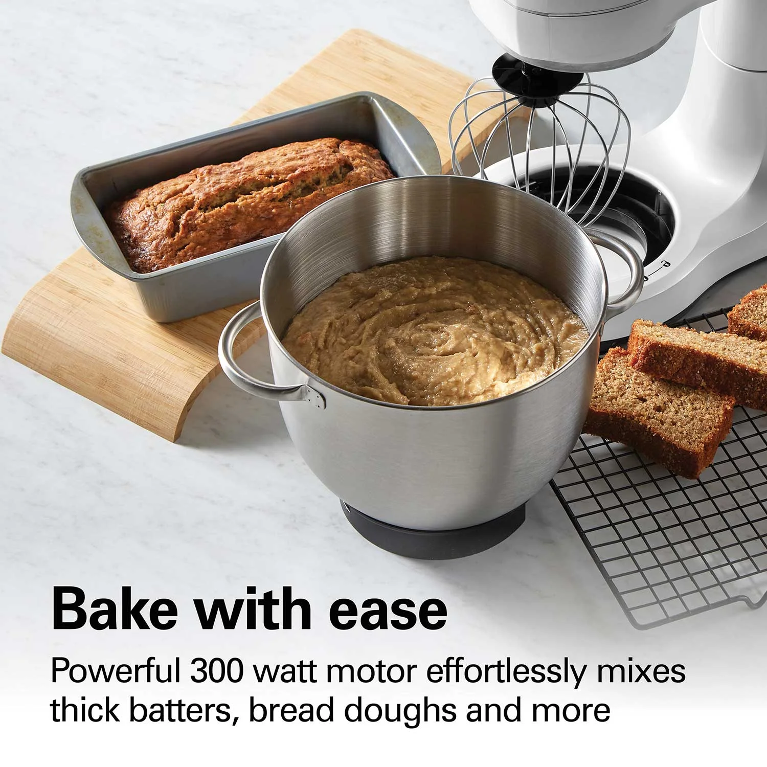 Alternative view of 7 Speed Stand Mixer, 4 Quart, Pearly White