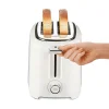 2 Slice Toaster with Extra-Wide Slots, White - Image 2