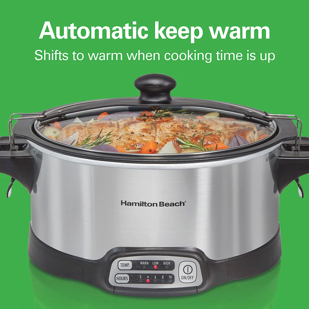 Stay or Go® Sear & Cook 6 Quart Slow Cooker, Silver - Image 6