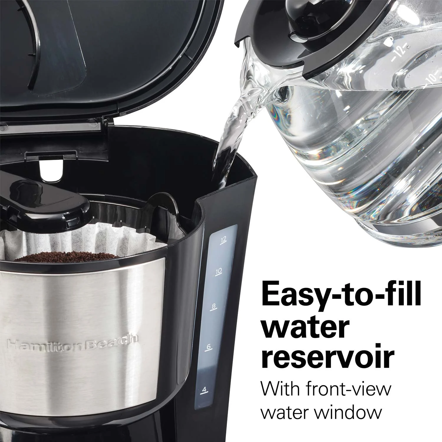 Programmable 12 Cup Coffee Maker, Stainless Steel Accents - Image 6