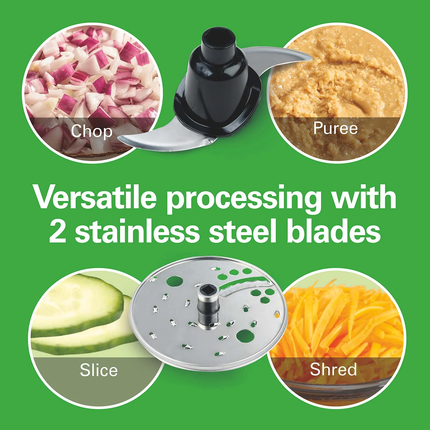 Hamilton Beach® Big Mouth® Duo 12 Cup Food Processor with 4 Cup Mini Bowl, 70580 - Image 4