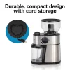 Hamilton Beach Flat Burr Coffee Grinder,18 Grind Settings,Stainless Steel Housing, 80385 - Image 7
