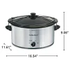 6 Quart Slow Cooker Chrome - Image 6