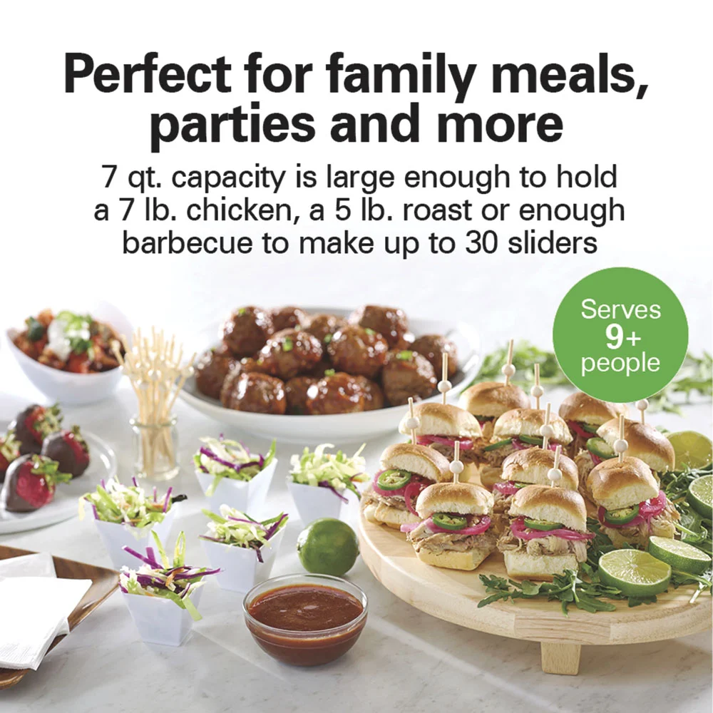 Programmable Stay or Go® Slow Cooker, Silver - Image 4