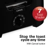2 Slice Metal Toaster, Black - Image 4