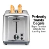 2 Slice Brushed Toaster with Extra-Wide Slots Stainless Steel - Image 4