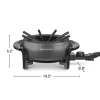 Fondue Pot, Gray and Black - Image 8