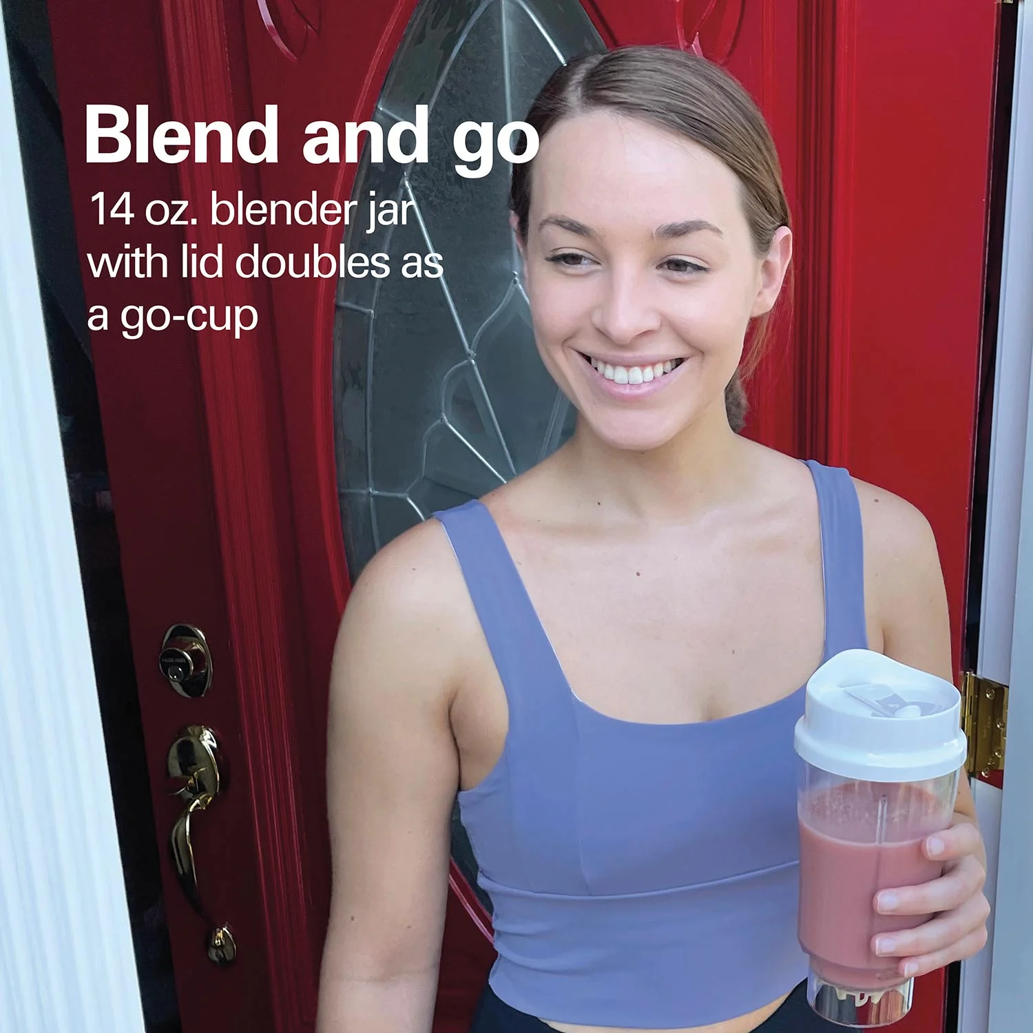 Alternative view of Personal Creations™ Blender with Travel Lid