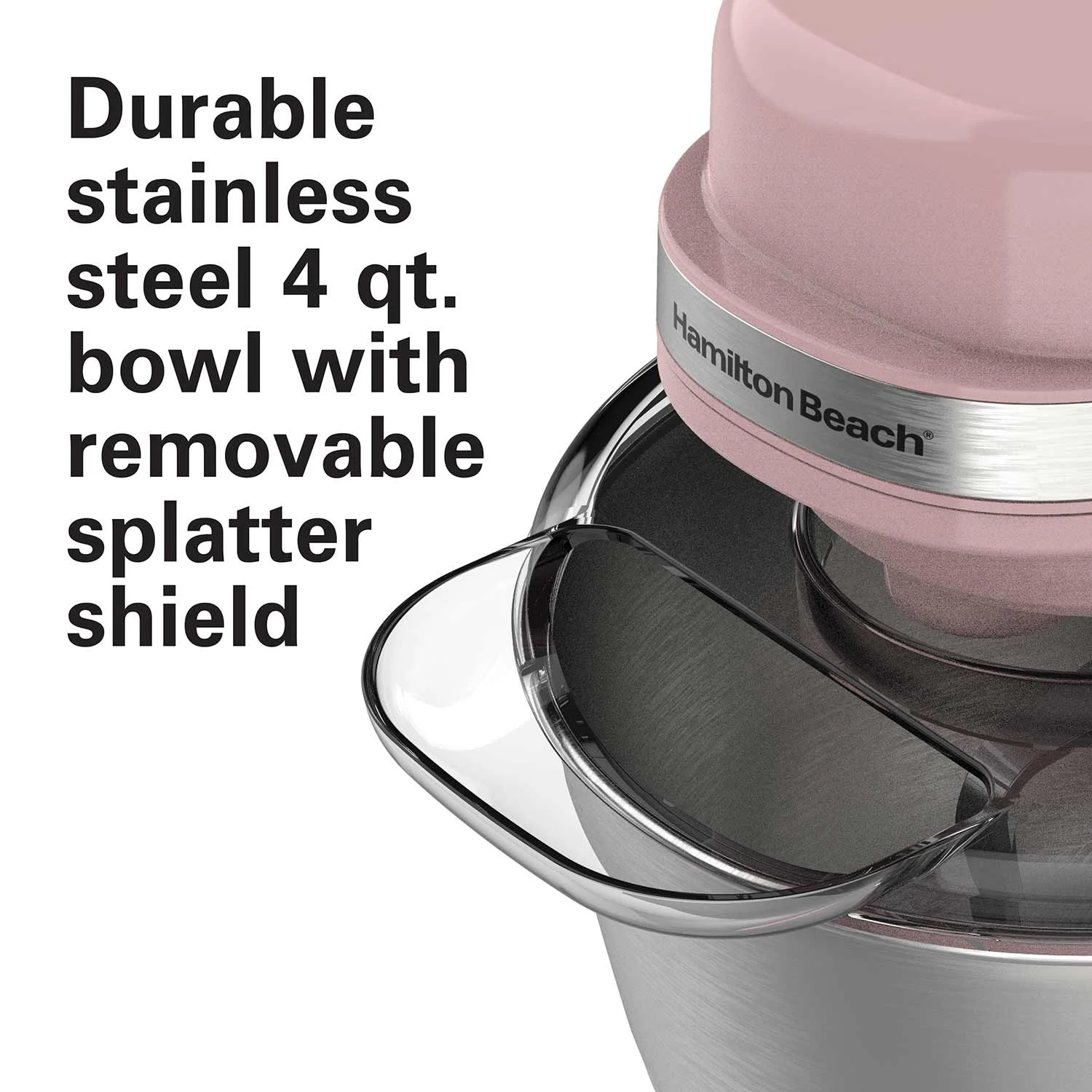 7 Speed Stand Mixer, 4 Quart Capacity, Rose - Image 5