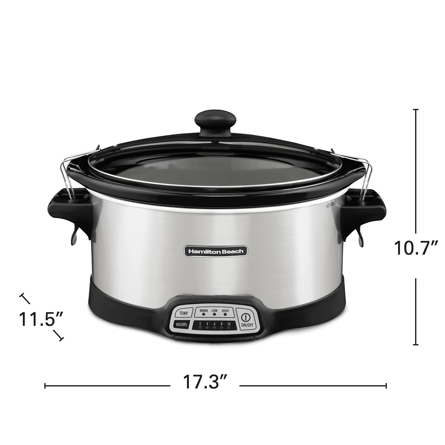 Stay or Go® Programmable Slow Cooker, Silver - Image 7