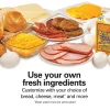 Dual Breakfast Sandwich Maker, Silver - Image 5