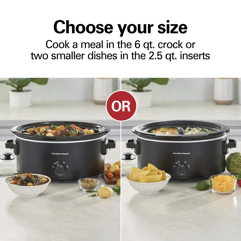 Alternative view of 6 Quart Double-Dish Slow Cooker