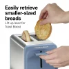 Contemporary 2 Slice Toaster, Steel Blue - Image 6