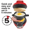 Breakfast Sandwich Maker, Red - Image 2