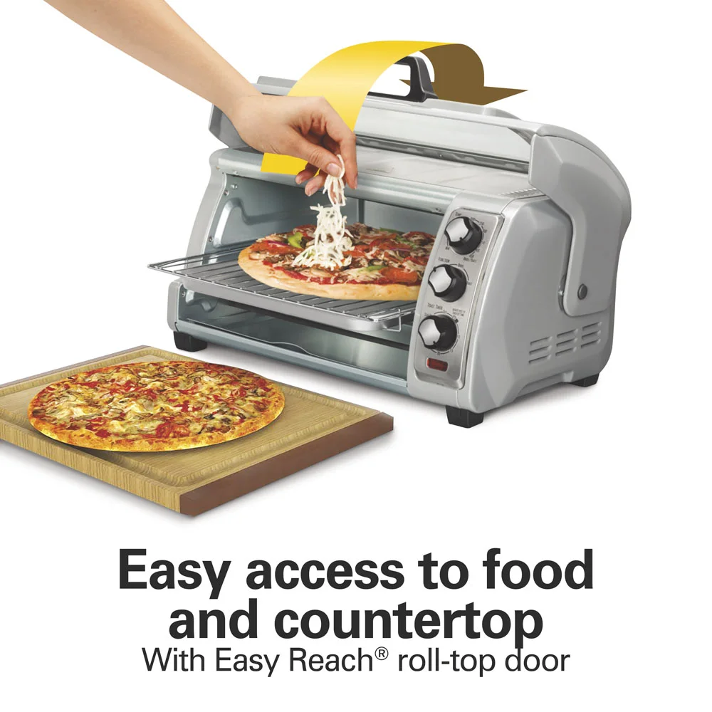 Alternative view of Easy Reach® Toaster Oven, Silver