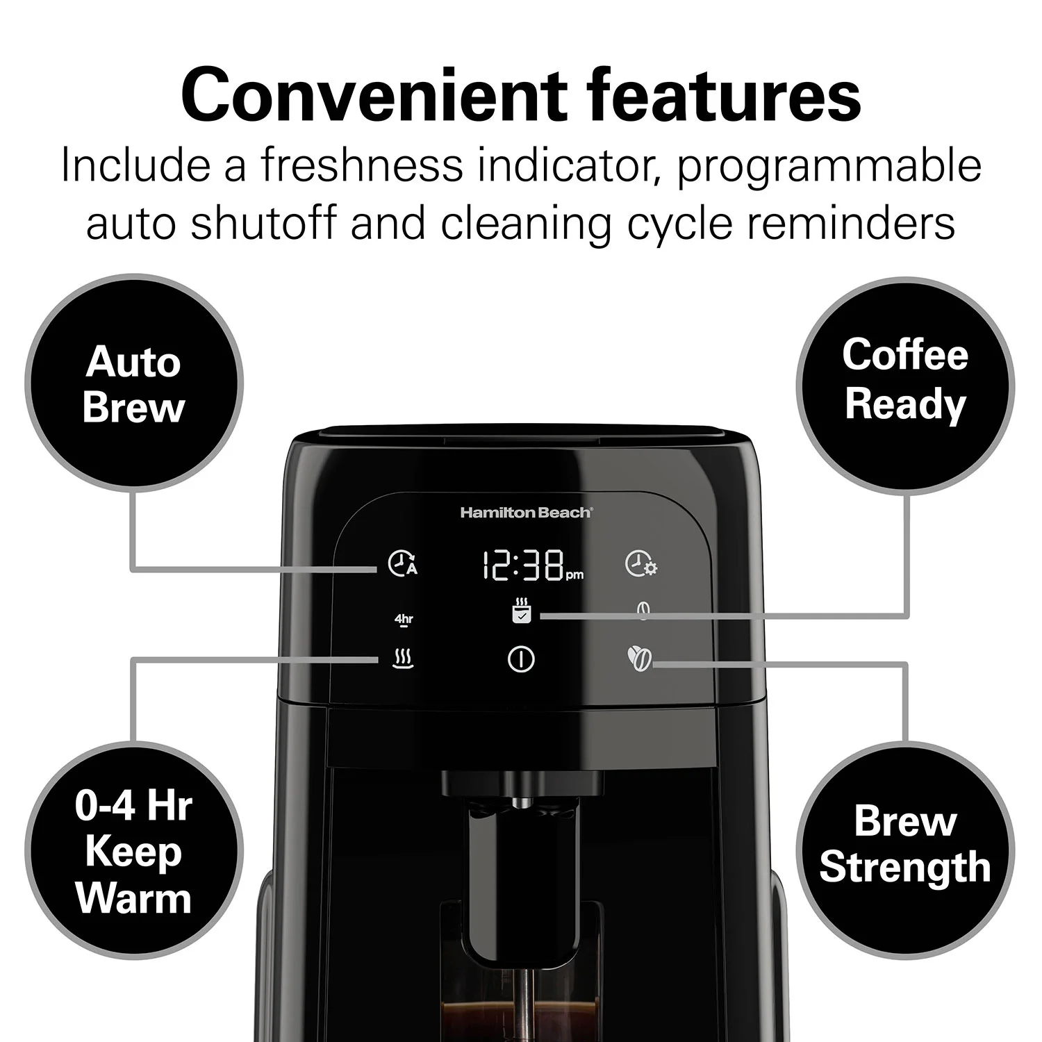 One Press® Dispensing Coffee Maker, 12 Cup - Image 6