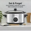 7 Quart Programmable Stay or Go® Slow Cooker, Silver - Image 6