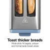 Contemporary 2 Slice Toaster, Steel Blue - Image 3