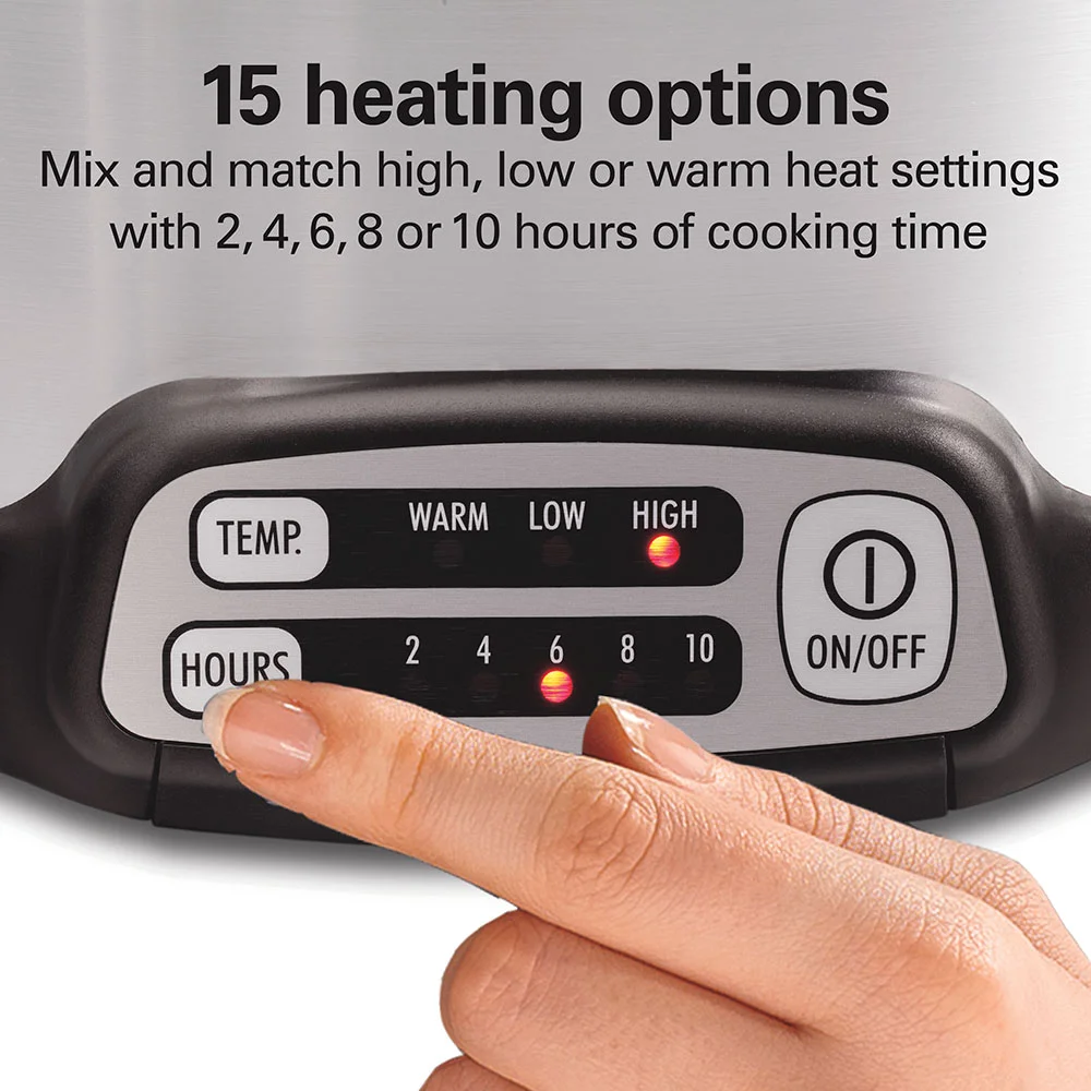 Stay or Go® Sear & Cook 6 Quart Slow Cooker, Silver - Image 3
