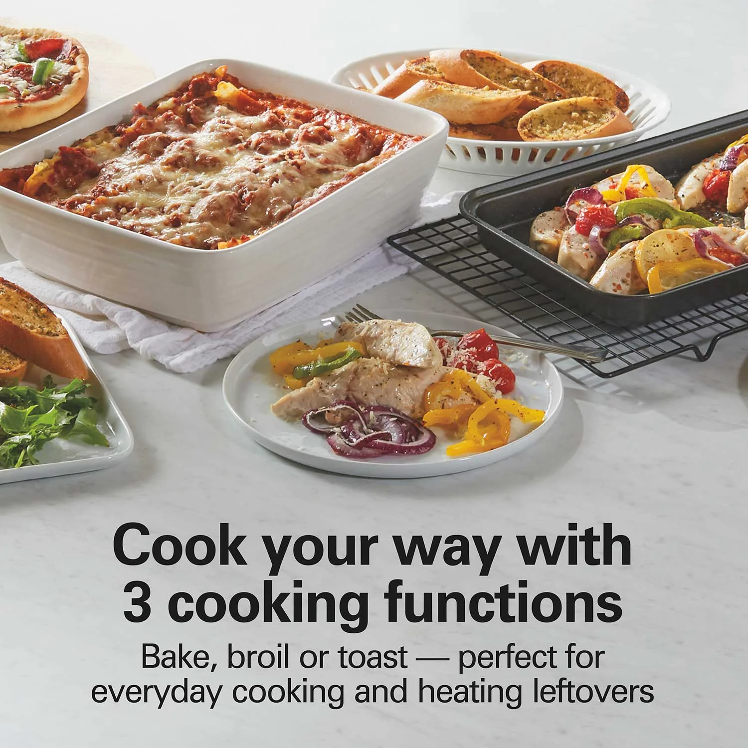 Easy Reach® 4 Slice Toaster Oven with Roll-Top Door - Image 4