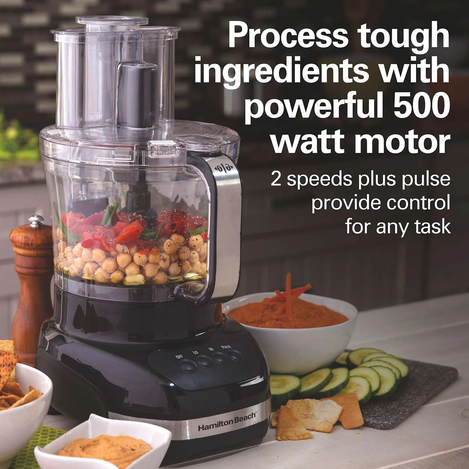 Hamilton Beach® Big Mouth® Duo 12 Cup Food Processor with 4 Cup Mini Bowl, 70580 - Image 6