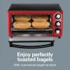 4 Slice Toaster Oven, Red - Image 6