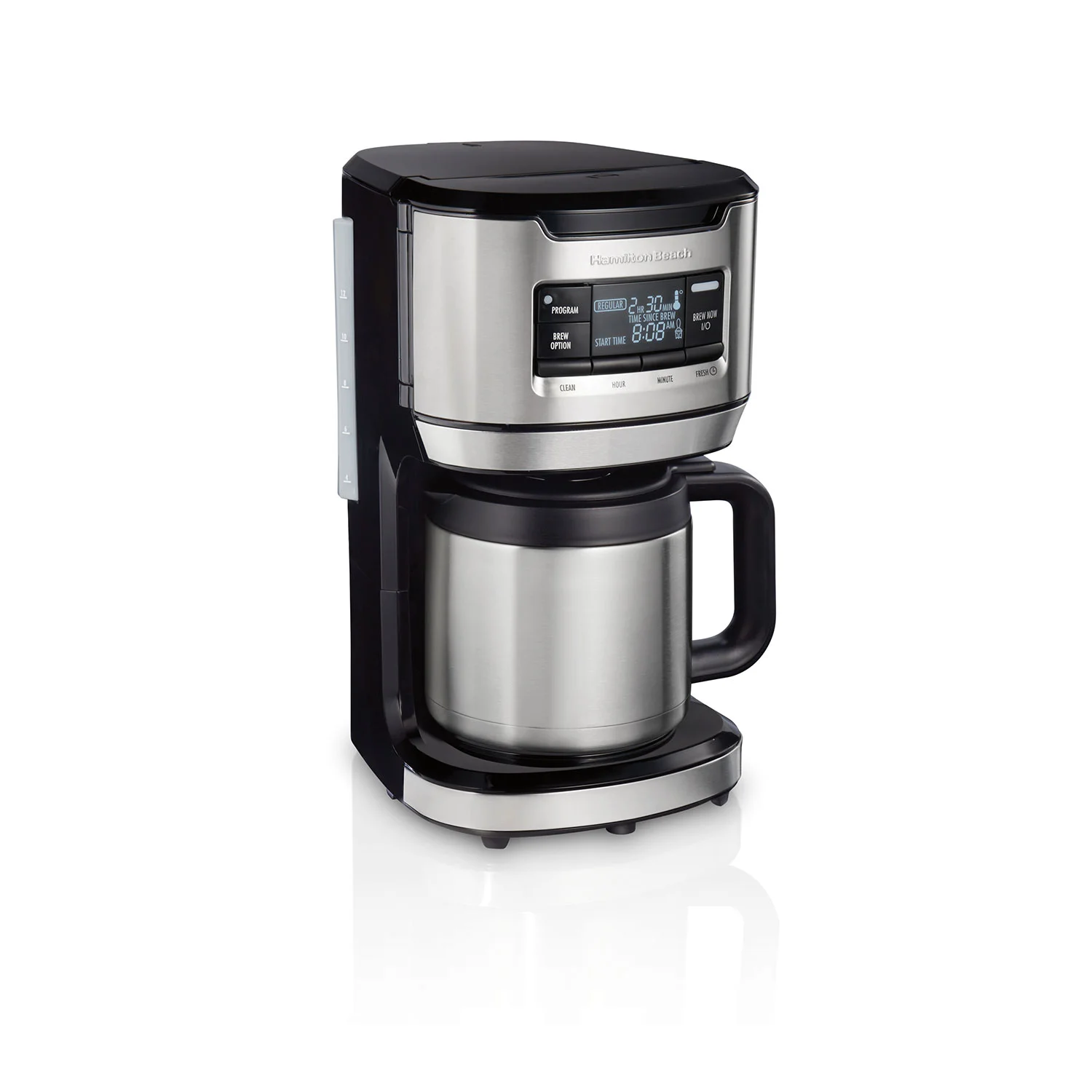 Front-Fill® 12 Cup Programmable Coffee Maker with Thermal Carafe Stainless Steel Accents