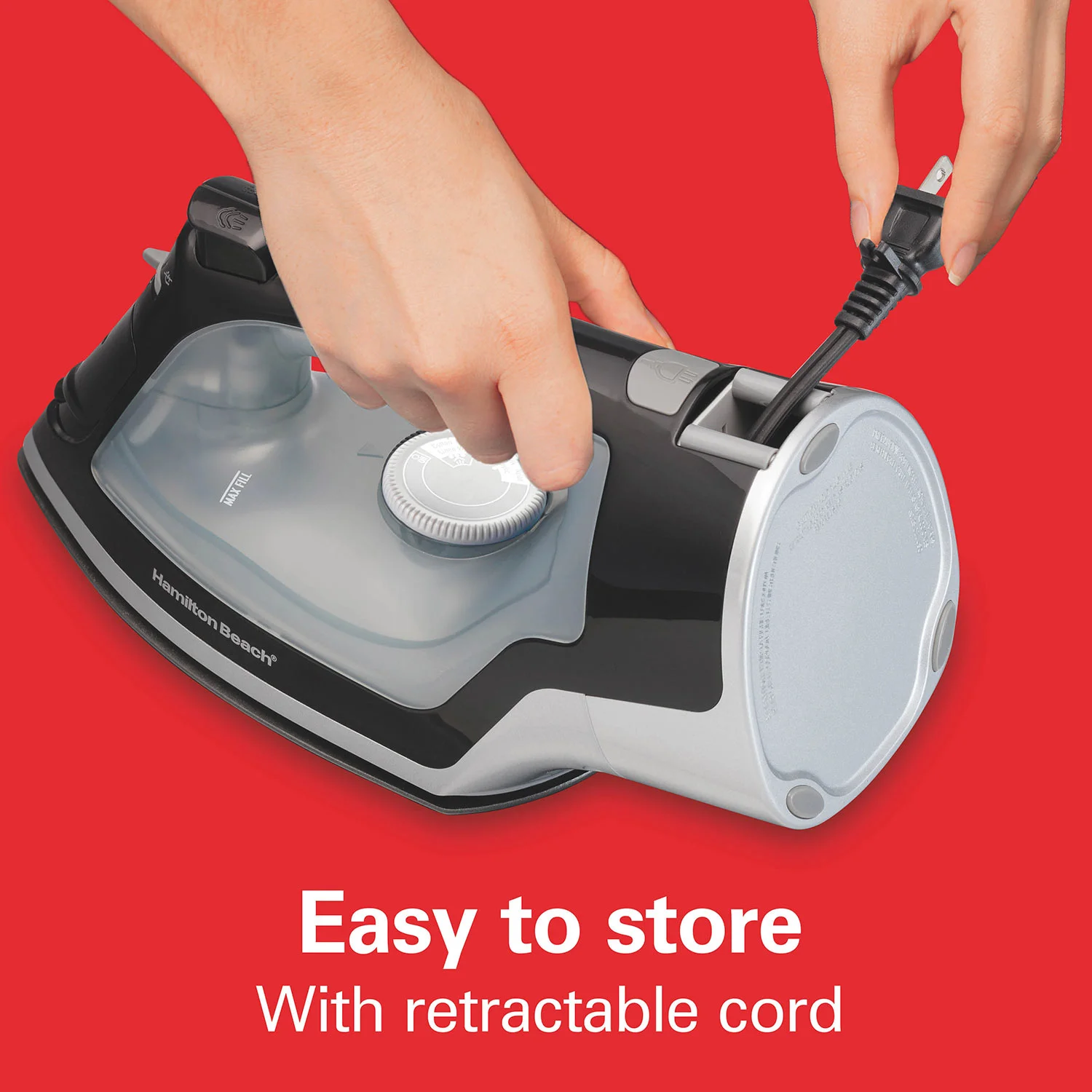 Full-Size Iron with Retractable Cord - Image 3