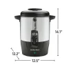 40 Cup Coffee Urn, Black & Stainless - Image 8