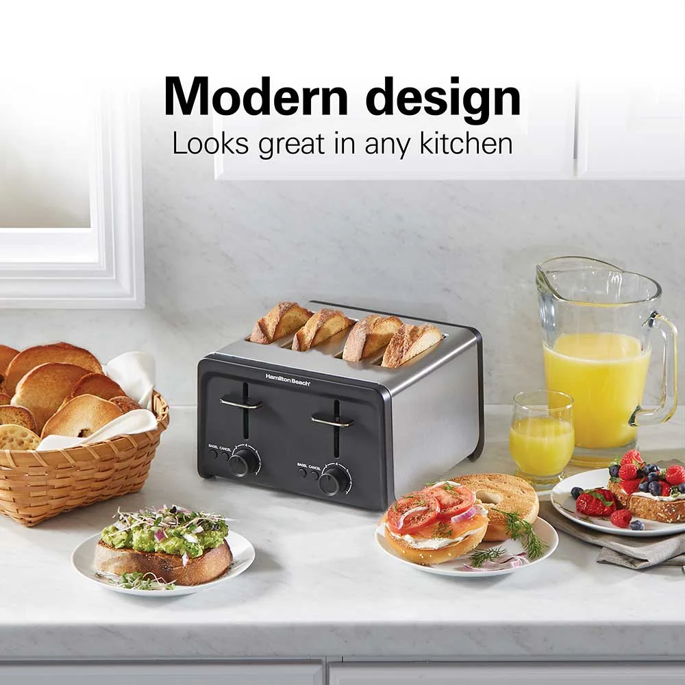 Contemporary 4 Slice Toaster - Image 2