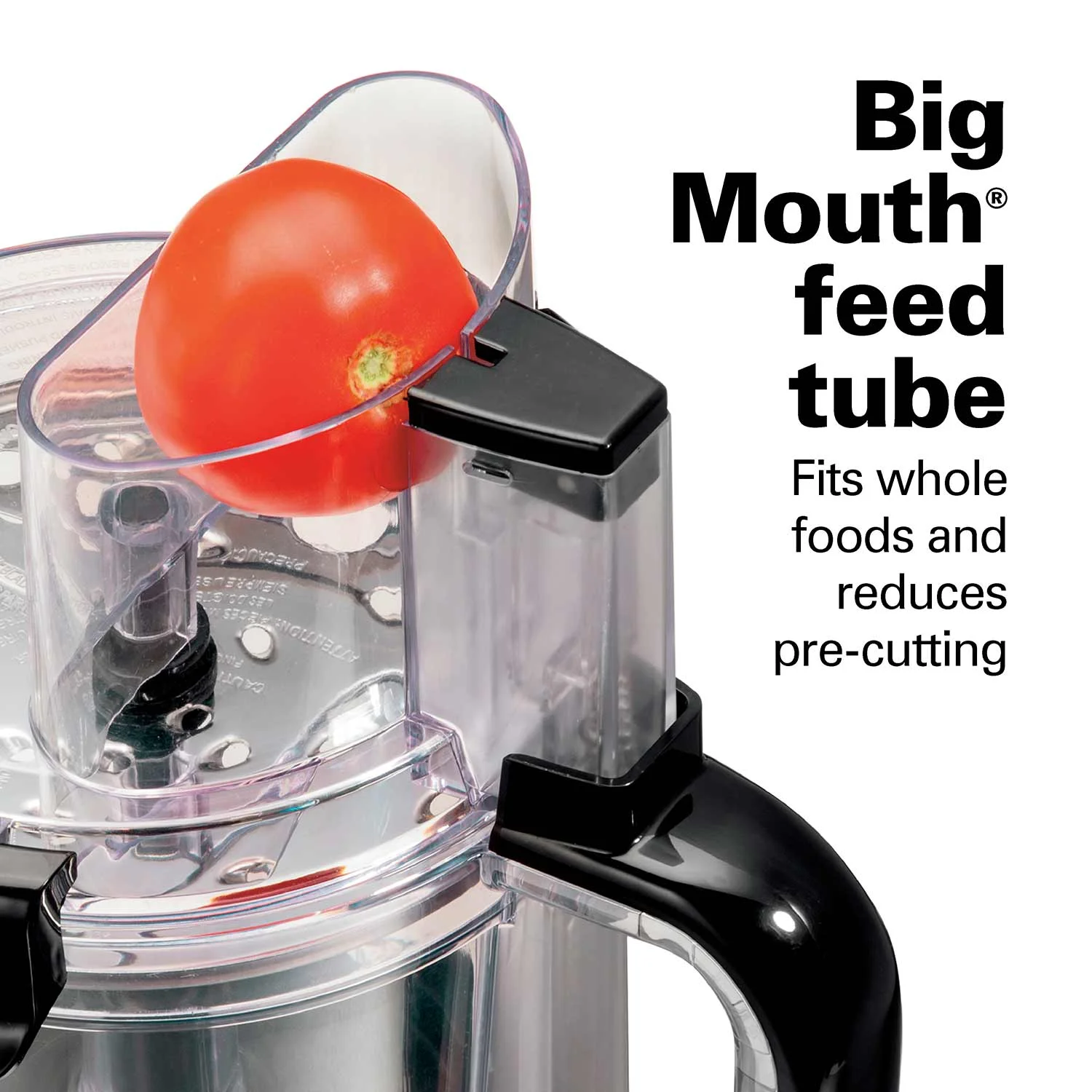 Hamilton Beach® Stack & Snap™ Food Processor, 12 Cup Capacity, Black & Stainless, 70725AG - Image 4