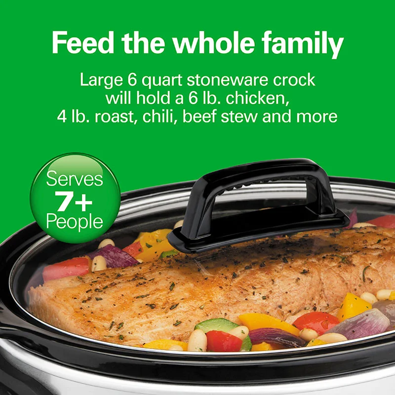 6 Quart Oval Slow Cooker - Image 3