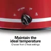 8 Quart Slow Cooker, Red - Image 4