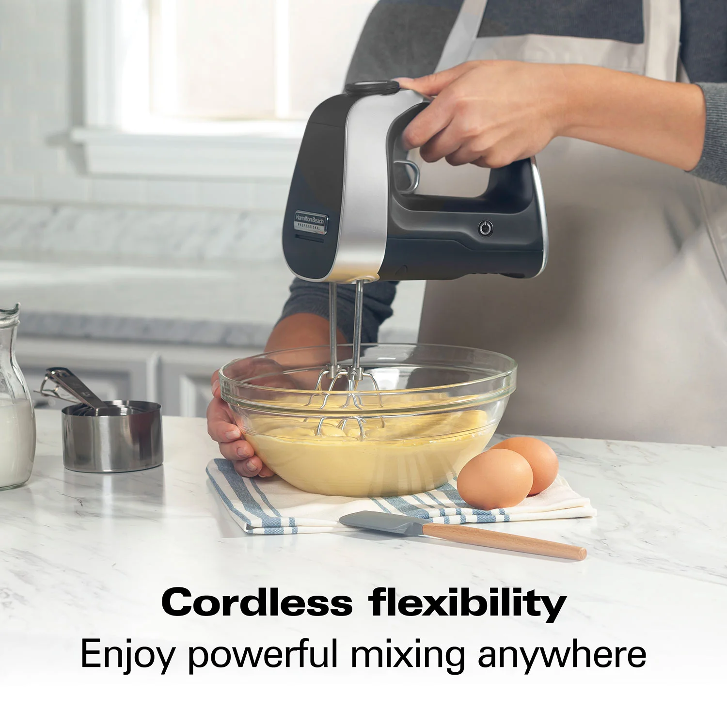 Alternative view of Hamilton Beach® Professional Cordless Hand Mixer with Infinite Speed Control