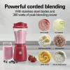 Personal Blender with Travel Lid, Red - Image 3