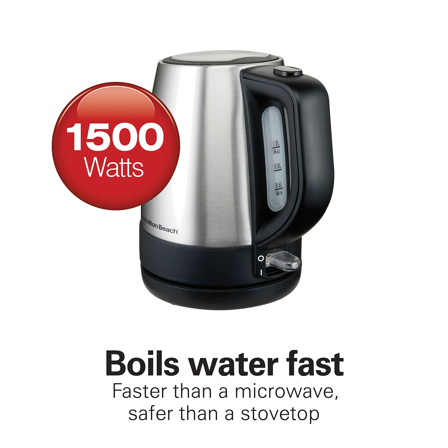 Alternative view of Recertified 1 Liter Stainless Steel Electric Kettle