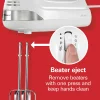 6 Speed Hand Mixer with Snap-On Case, White - Image 6